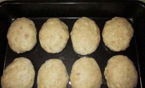 Котлеты из куриного фарша в духовке. 04