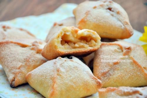 Конвертики с карамельными яблочками. 06