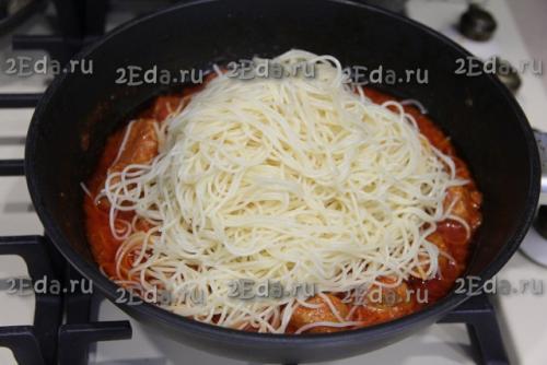 Спагетти с фрикадельками в томатном соусе. 05 Спагетти с фрикадельками в томатном соусе. 05