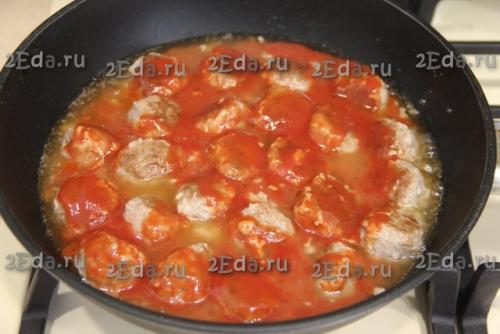 Спагетти с фрикадельками в томатном соусе. 04 Спагетти с фрикадельками в томатном соусе. 04