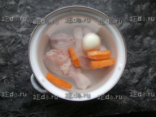 Холодец из куриных ножек с желатином. 01