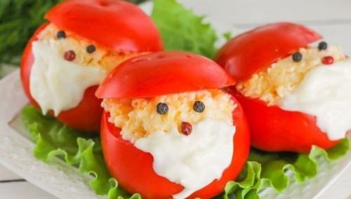 Закуска из помидоров Дед Мороз. 07 Закуска из помидоров Дед Мороз. 07