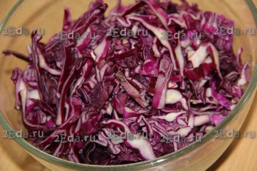 Маринованная краснокочанная капуста. 01