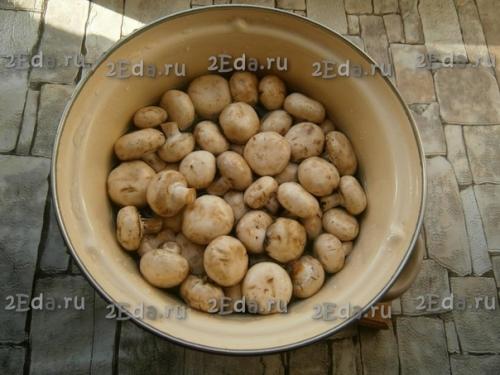 Шампиньоны, маринованные с луком. 01