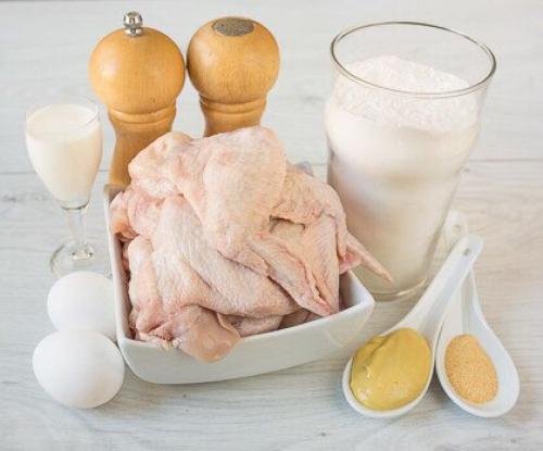 Куриные крылышки в хрустящем кляре. 01 Куриные крылышки в хрустящем кляре. 01