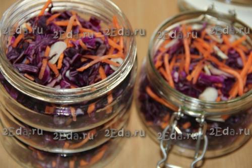 Маринованная краснокочанная капуста. 03