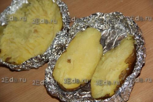 Жульен в картошке с грибами и сыром. 03 Жульен в картошке с грибами и сыром. 03