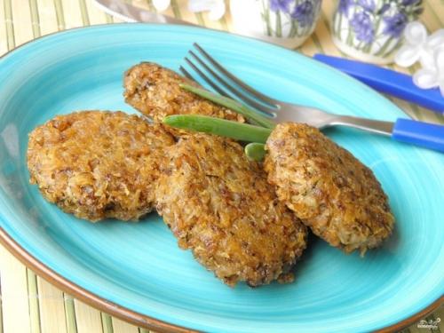 Постные котлеты из гречки и картофеля. 07