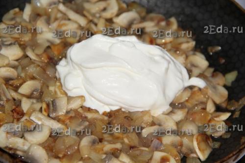 Жульен в картошке с грибами и сыром. 02 Жульен в картошке с грибами и сыром. 02