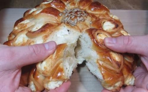 Пирог Георгин с творогом. 07 Пирог Георгин с творогом. 07