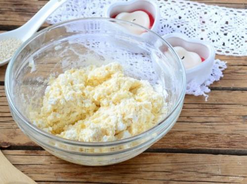 Творожные бублики с сыром. 02 Творожные бублики с сыром. 02