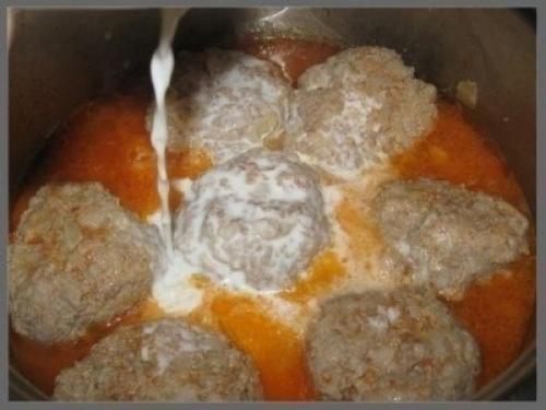 Тефтели в подливе. Для детей и взрослых предлагаю вкусные тефтельки с подливкой из серии детсадовского питания. 05