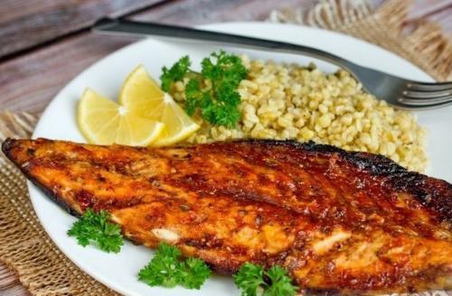 Скумбрия, запечённая в томатном маринаде. 07