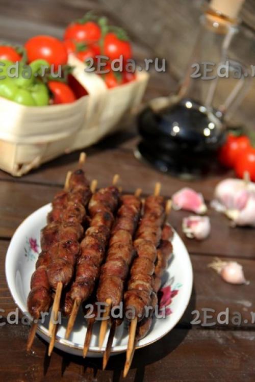 Шашлыки из куриных сердечек на мангале. 07 Шашлыки из куриных сердечек на мангале. 07
