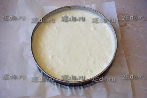 Бисквит на горячем молоке. 02