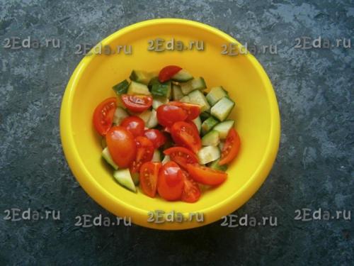 Греческий салат с сыром Фета. 01