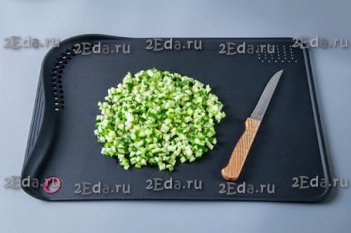 Тарталетки с курицей, яйцами и огурцом. 03 Тарталетки с курицей, яйцами и огурцом. 03