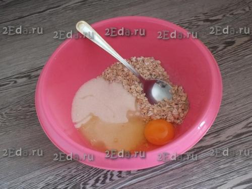 Печенье из творога и овсяных хлопьев. 01