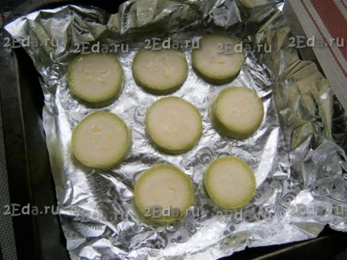 Кабачки с фаршем и помидорами, запечённые в духовке. 02