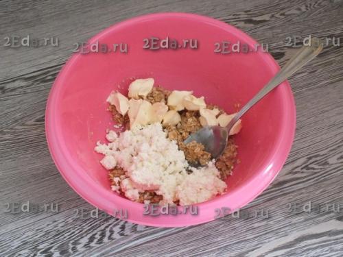 Печенье из творога и овсяных хлопьев. 02