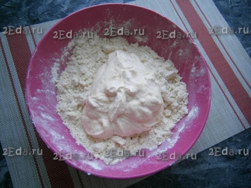 Творожная галета с клубникой. 02