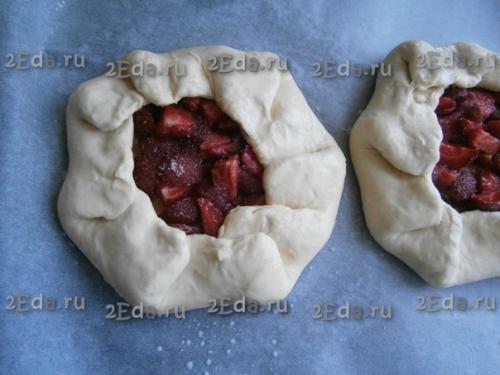 Творожная галета с клубникой. 05