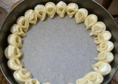 Творожный пирог Хризантема. 04