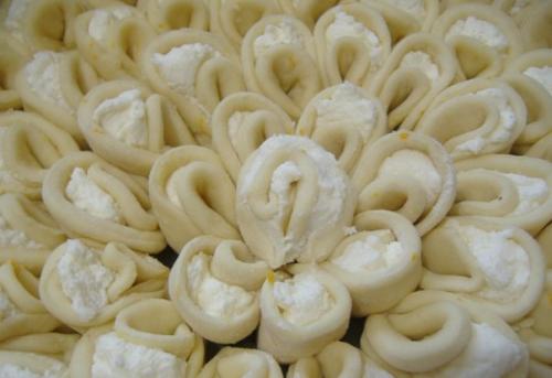 Творожный пирог Хризантема. 06