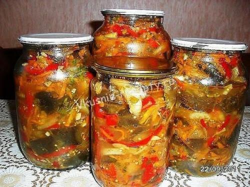 Баклажаны с перцем на зиму. 01 Баклажаны с перцем на зиму. 01