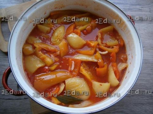 Рецепт перца в томате без стерилизации на зиму. 03 Рецепт перца в томате без стерилизации на зиму. 03