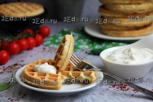 Венские вафли из кабачков в электровафельнице. 06 Венские вафли из кабачков в электровафельнице. 06