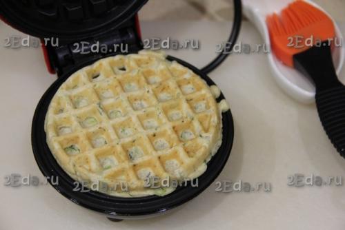 Венские вафли из кабачков в электровафельнице. 05 Венские вафли из кабачков в электровафельнице. 05