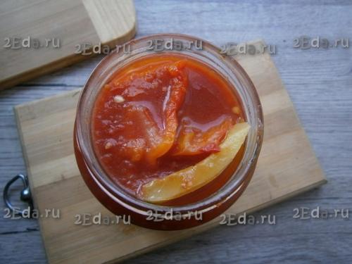 Рецепт перца в томате без стерилизации на зиму. 04 Рецепт перца в томате без стерилизации на зиму. 04