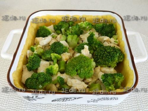 Киш - Лорен с курицей и брокколи. 07