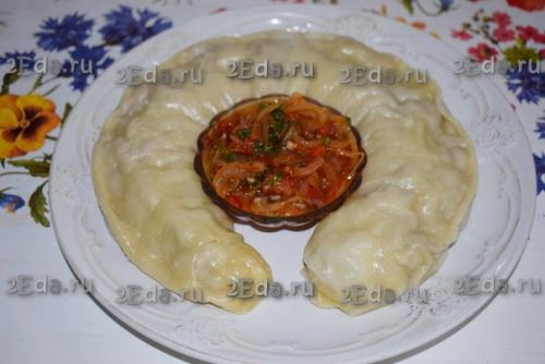 Ханум в мультиварке.  Ханум - это сочное, сытное, ароматное блюдо, которое готовится на пару и подаётся со сметаной или овощной подливой. 08