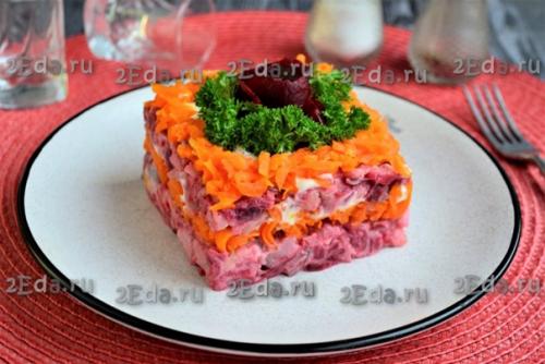 Салат Ленивая Селёдка под Шубой. 08 Салат Ленивая Селёдка под Шубой. 08