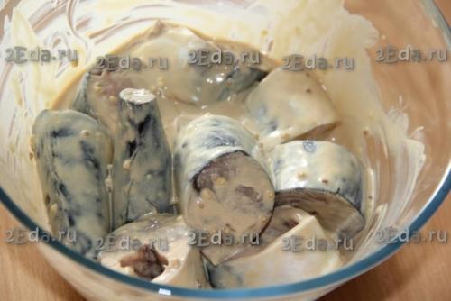 Скумбрия, запечённая в горчичном соусе. 03