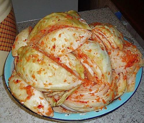 Капуста по-корейски.  Для маринада.