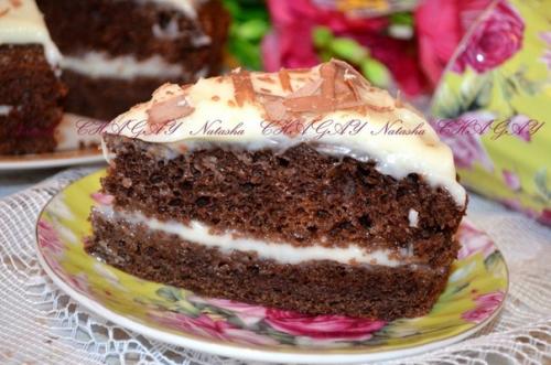 Шоколадный торт с заварным кремом. 01 Шоколадный торт с заварным кремом. 01