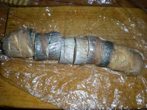 Рулетики из сельди. 07
