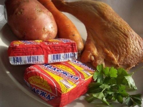 Суп из плавленных сырков. 01 Суп из плавленных сырков. 01