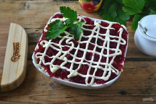 Салат Шпроты под Шубой. 07