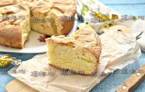 Пирог с яблоками и морковью. 08