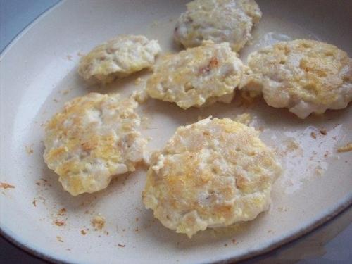 Куриные Оладушки.  Оладьи из куриного Филе и сыра готовятся очень быстро. 06