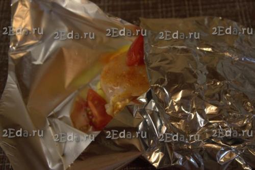 Куриное Филе с овощами в фольге в духовке. 05