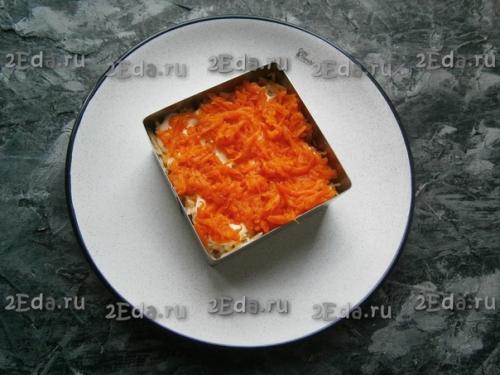 Салат Мимоза с красной рыбой. 03