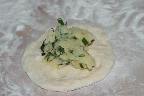 Потрясающе вкусные пирожки - лепешки с картошкой и сыром. 03 Потрясающе вкусные пирожки - лепешки с картошкой и сыром. 03