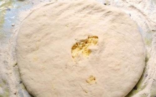 Хачапури по-мегрельски (в духовке) с сыром за 20 минут. 03 Хачапури по-мегрельски (в духовке) с сыром за 20 минут. 03