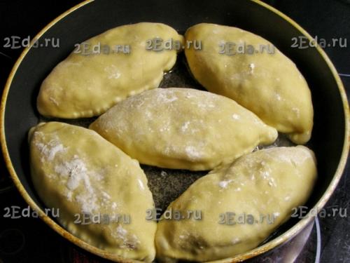 Жареные пирожки с мясом и рисом. 06 Жареные пирожки с мясом и рисом. 06