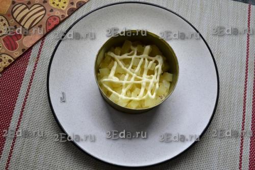 Салат Дамский Каприз с курицей и ананасом. 02 Салат Дамский Каприз с курицей и ананасом. 02